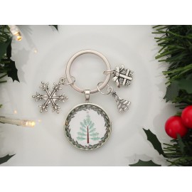 ”Zöld karácsonyfa” kulcstartó  